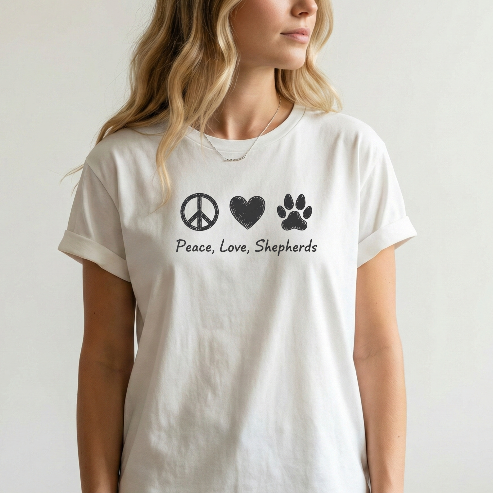 Peace Love Shepherd T-Shirt