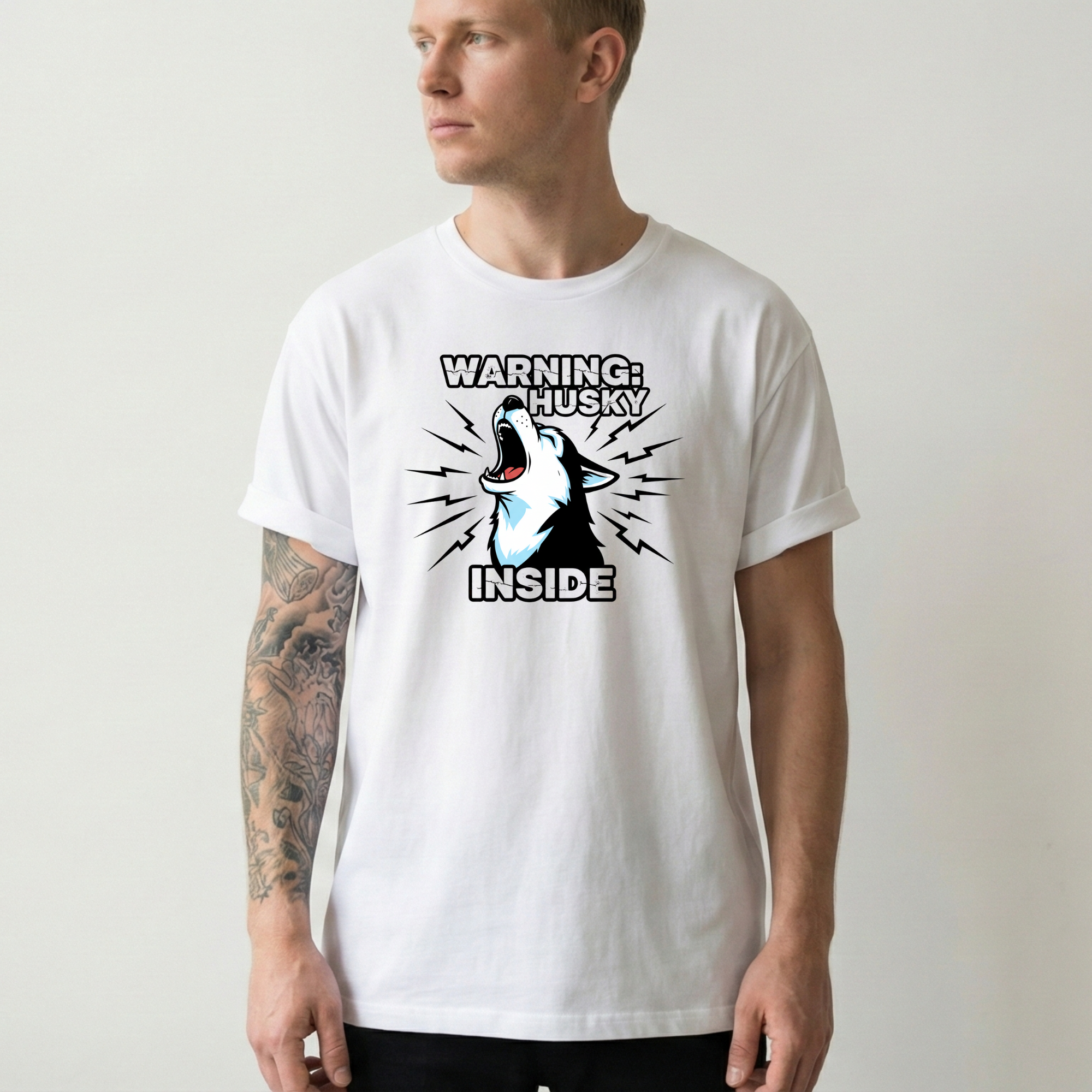 Warning Husky T-Shirt