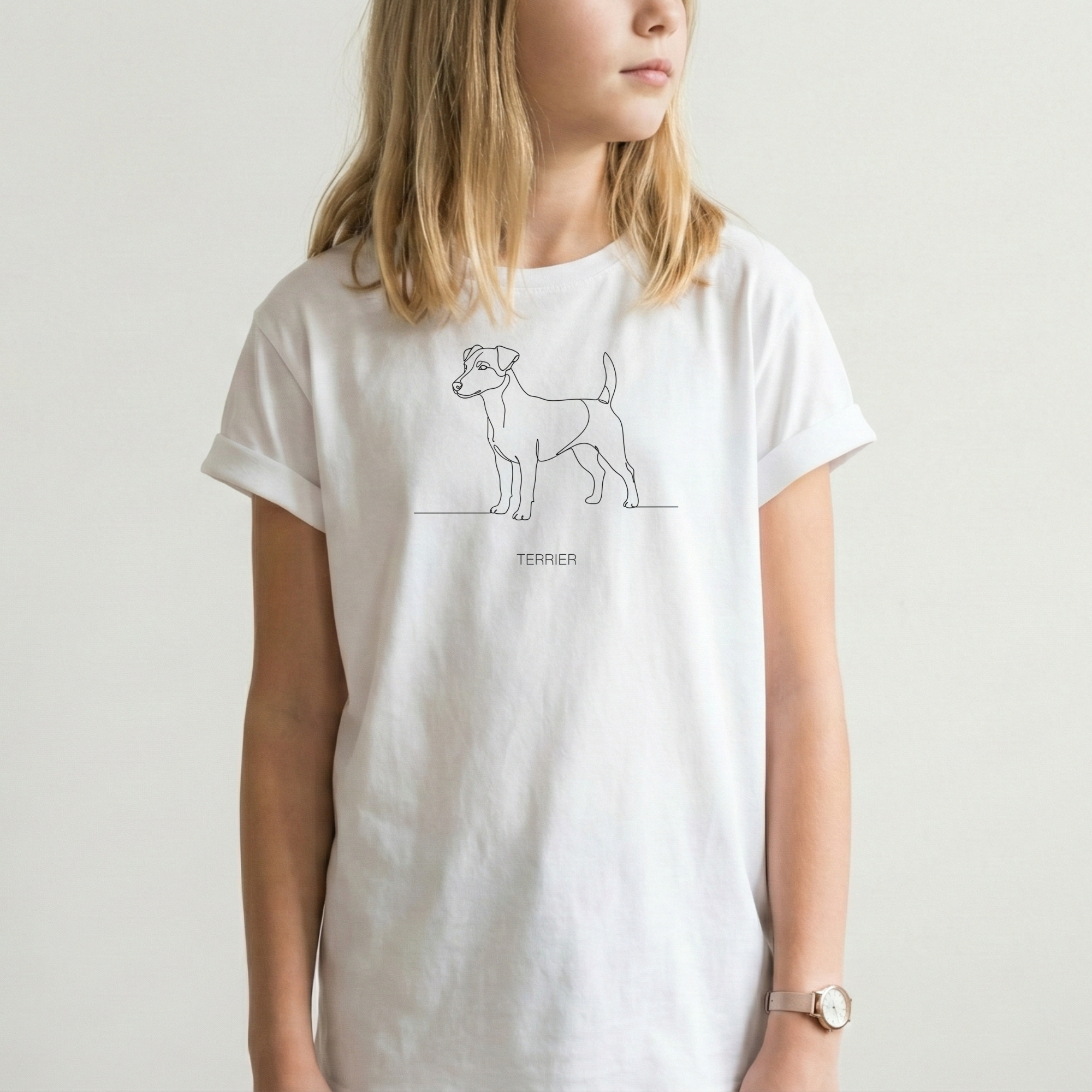 Jack Russell Terrier Line Art T-Shirt