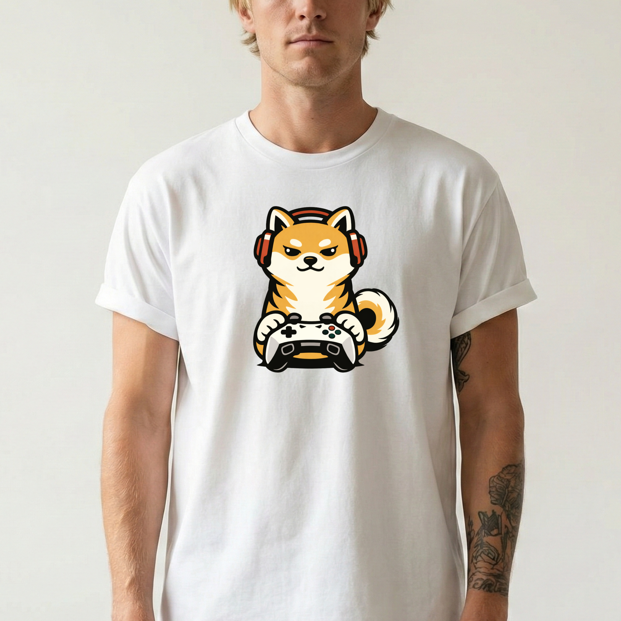 Gamer Shiba Inu T-Shirt
