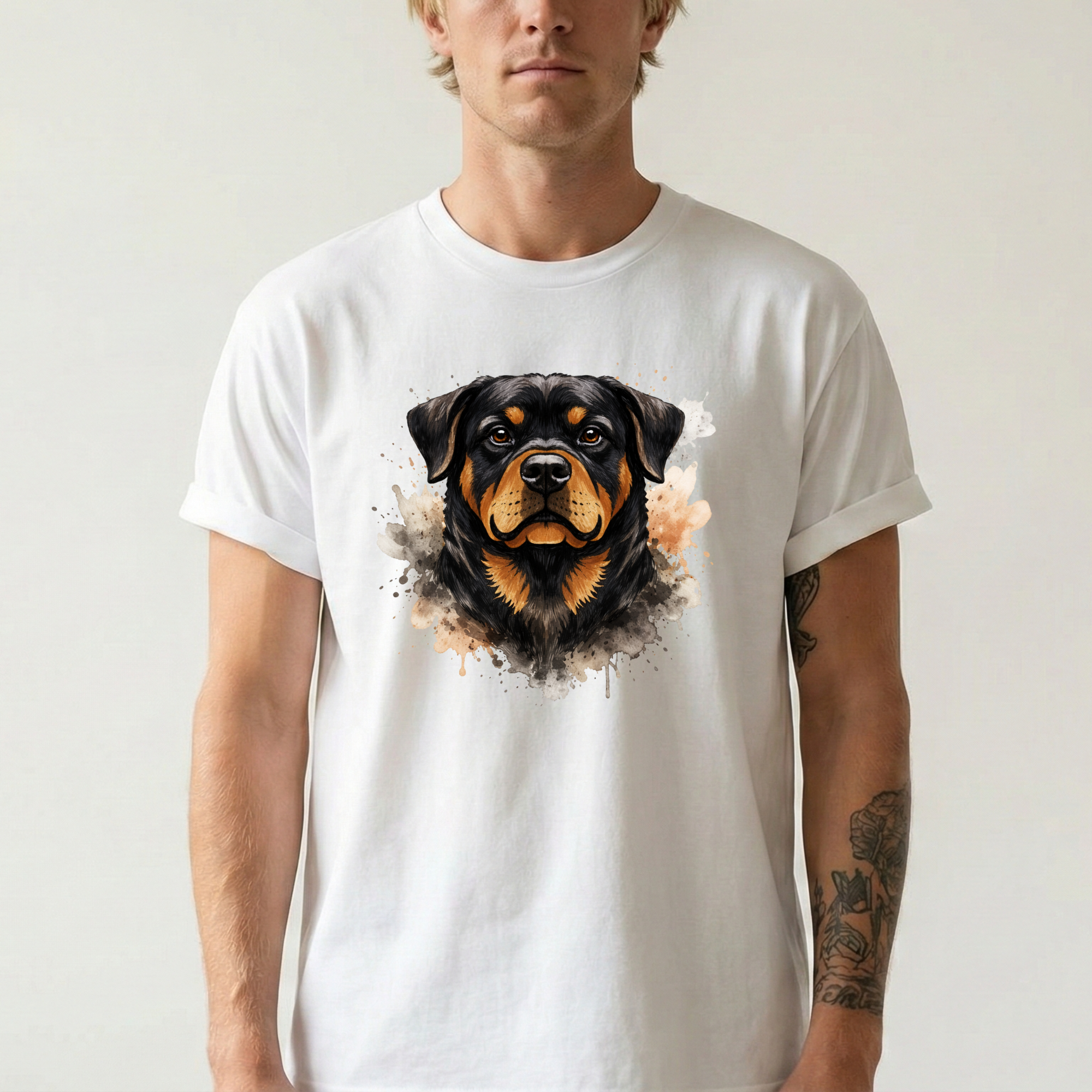 Rottweiler Aquarel T-Shirt